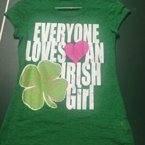 Everyone Loves An Irish Girl - Juniors Burnout T-Shirt - Small 3/5 - NEW